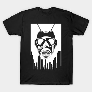 Gas Mask in the City T-Shirt